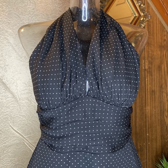 Classic Polka Dot Marilyn Halter top - Picture 2 of 10